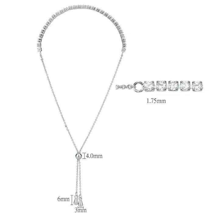 Bracelets Alamode 3W1640 Rhodium Brass Bracelet with AAA Grade CZ in Clear Bracelets Alamode 3W1640 Rhodium Brass Bracelet with AAA Grade CZ in Clear