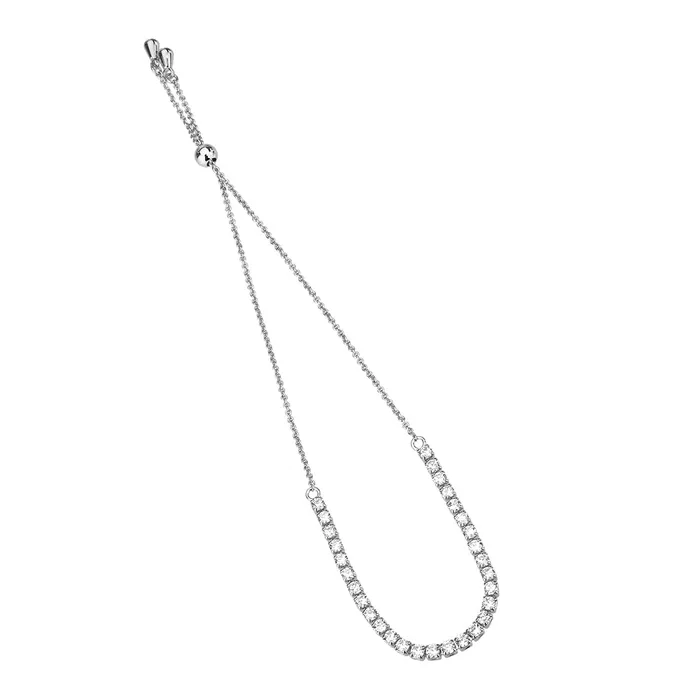 Bracelets Alamode 3W1640 Rhodium Brass Bracelet with AAA Grade CZ in Clear Bracelets Alamode 3W1640 Rhodium Brass Bracelet with AAA Grade CZ in Clear