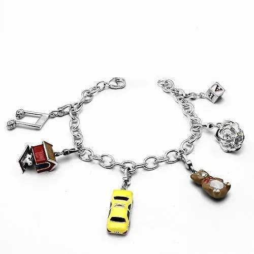 Bracelets Alamode LOS604 Silver 925 Sterling Silver Bracelet with Top Grade Crystal in Clear Bracelets Alamode LOS604 Silver 925 Sterling Silver Bracelet with Top Grade Crystal in Clear