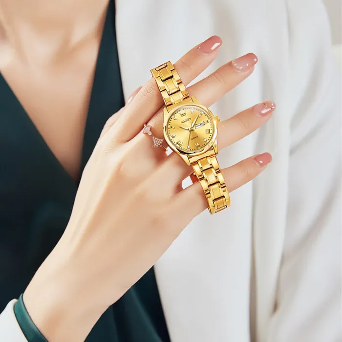 Bracelets Divine Inspiration Styles OLEVS Womens Fine Fashion Premium Quality Luxury Style Stainless Steel Bracelet Watch