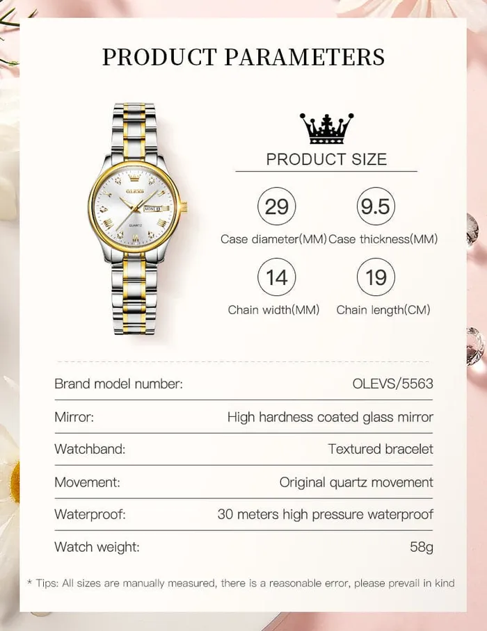 Bracelets Divine Inspiration Styles OLEVS Womens Fine Fashion Premium Quality Luxury Style Stainless Steel Bracelet Watch