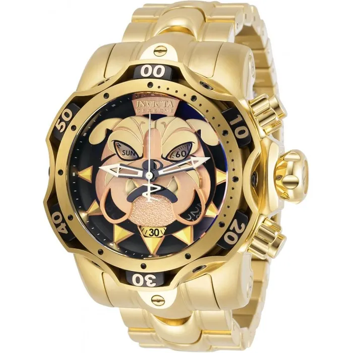 Bracelets Invicta Invicta Mens Chronograph Watch Reserve Venom Yellow Gold Bracelet 30346 Bracelets Invicta Invicta Mens Chronograph Watch Reserve Venom Yellow Gold Bracelet 30346