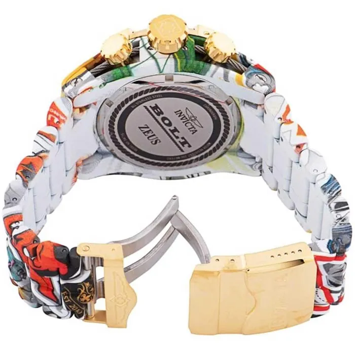 Bracelets Invicta Invicta Mens Swiss Quartz Watch Bolt Chronograph Stainless Steel Bracelet 34715