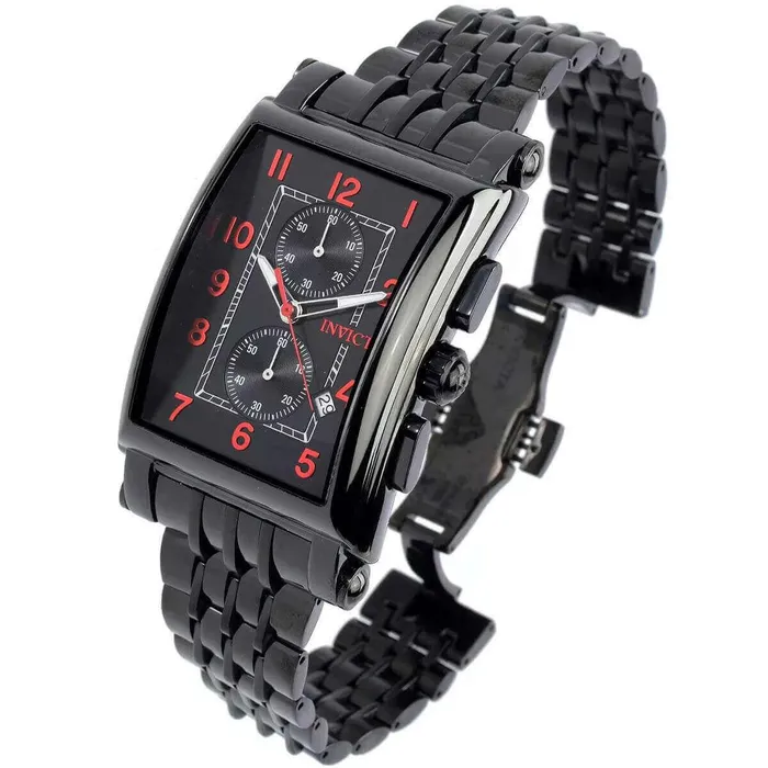 Bracelets Invicta Invicta Mens Watch Cuadro Quartz Chronograph Black Dial Steel Bracelet 34833 Bracelets Invicta Invicta Mens Watch Cuadro Quartz Chronograph Black Dial Steel Bracelet 34833