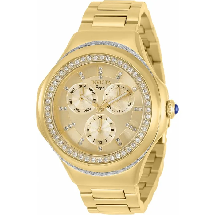Bracelets Invicta Invicta Womens Quartz Watch Angel Gold Tone Dial Stainless Steel Bracelet 31091 Bracelets Invicta Invicta Womens Quartz Watch Angel Gold Tone Dial Stainless Steel Bracelet 31091