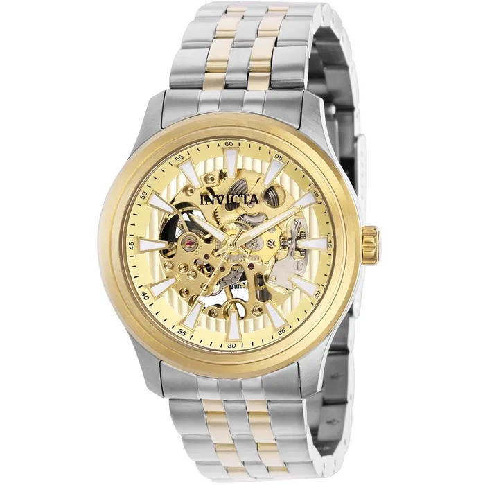Bracelets Invicta Mens Mechanical Watch Vintage Gold Semi Skeleton Dial TT Bracelet 37965 Invicta Bracelets Invicta Mens Mechanical Watch Vintage Gold Semi Skeleton Dial TT Bracelet 37965 Invicta