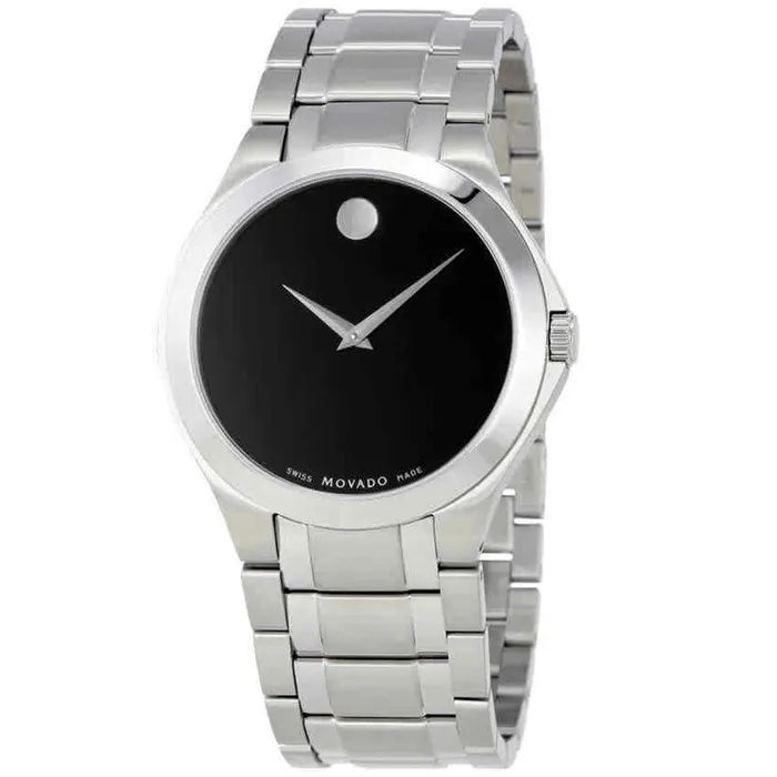 Bracelets Movado Mens Quartz Watch Round Black Dial Silver Stainless Steel Bracelet 0606781 Movado Bracelets Movado Mens Quartz Watch Round Black Dial Silver Stainless Steel Bracelet 0606781 Movado