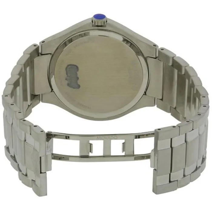 Bracelets Movado Mens Quartz Watch Round Black Dial Silver Stainless Steel Bracelet 0606781 Movado
