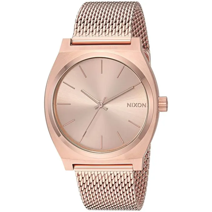 Bracelets Nixon Nixon Womens Mesh Bracelet Watch Time Teller Milanese Rose Gold Tone Dial A1187897 Bracelets Nixon Nixon Womens Mesh Bracelet Watch Time Teller Milanese Rose Gold Tone Dial A1187897