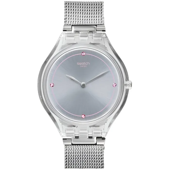 Bracelets Swatch Swatch Womens Watch Skin Skinstones Quartz Silver Dial Milanese Bracelet SVOK105M Bracelets Swatch Swatch Womens Watch Skin Skinstones Quartz Silver Dial Milanese Bracelet SVOK105M