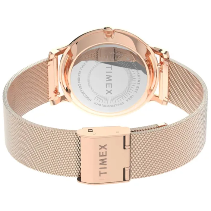 Bracelets Timex Timex Womens Watch Full Bloom Rose Gold Stainless Steel Mesh Bracelet TW2U19000 Bracelets Timex Timex Womens Watch Full Bloom Rose Gold Stainless Steel Mesh Bracelet TW2U19000