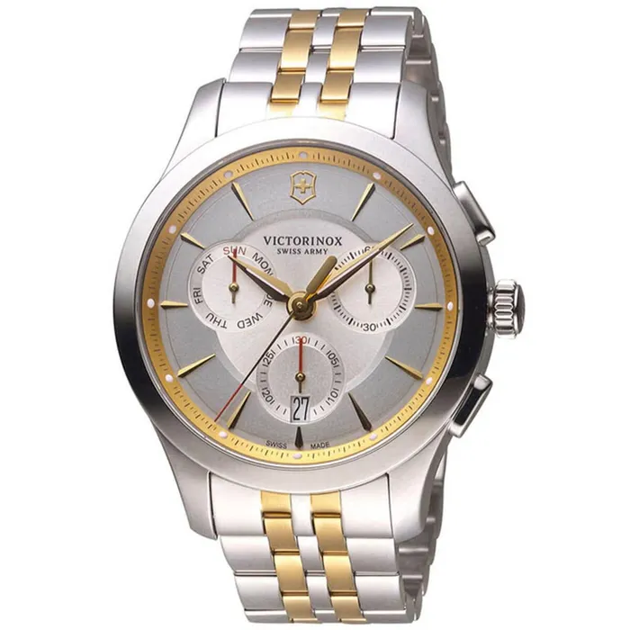 Bracelets Victorinox Swiss Army Victorinox Swiss Army Mens Chronograph Watch Alliance Two Tone Bracelet 241747 Bracelets Victorinox Swiss Army Victorinox Swiss Army Mens Chronograph Watch Alliance Two Tone Bracelet 241747