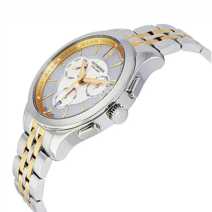 Bracelets Victorinox Swiss Army Victorinox Swiss Army Mens Chronograph Watch Alliance Two Tone Bracelet 241747