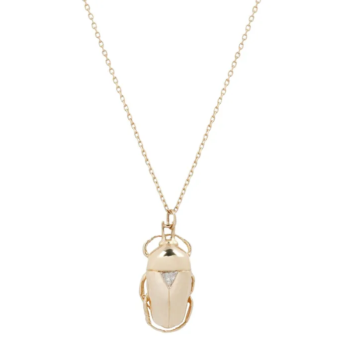 Celine DAoust Necklaces Diamond King Scarab Necklace