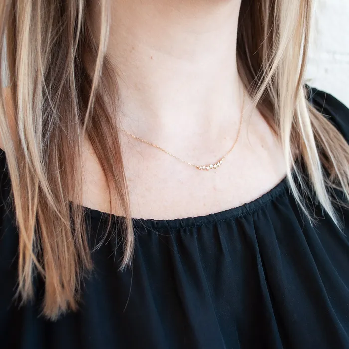 Celine DAoust Necklaces Twisted Rose Cut Diamonds Necklace