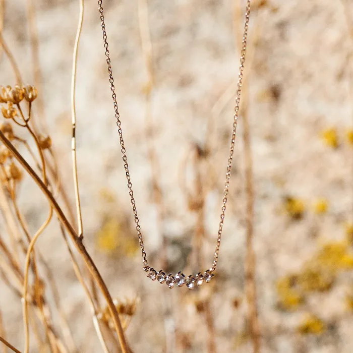 Celine DAoust Necklaces Twisted Rose Cut Diamonds Necklace