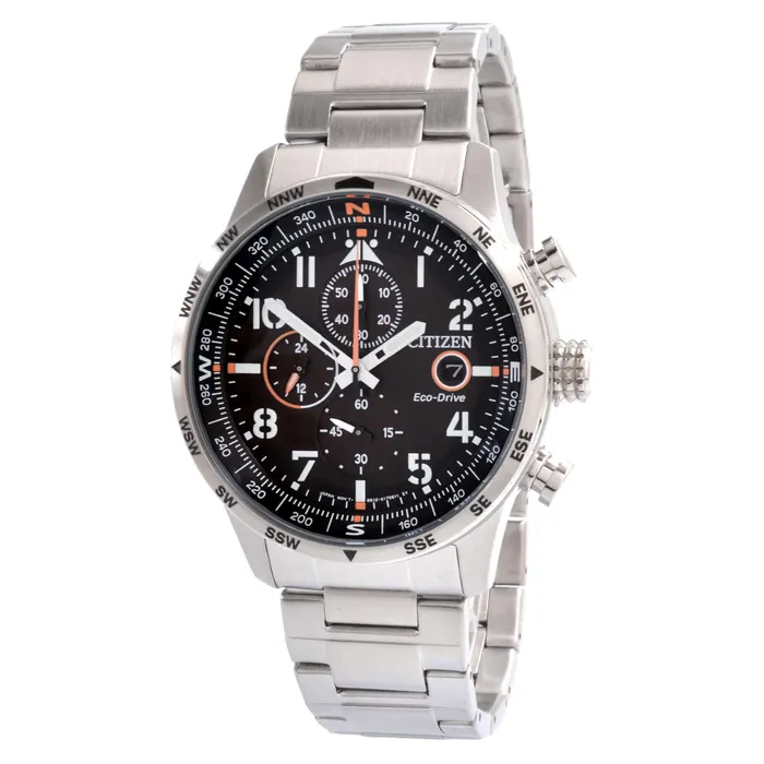 Citizen Bracelets Citizen Mens Watch Eco Drive Chronograph Black Dial Silver Bracelet CA079083E Citizen Bracelets Citizen Mens Watch Eco Drive Chronograph Black Dial Silver Bracelet CA079083E