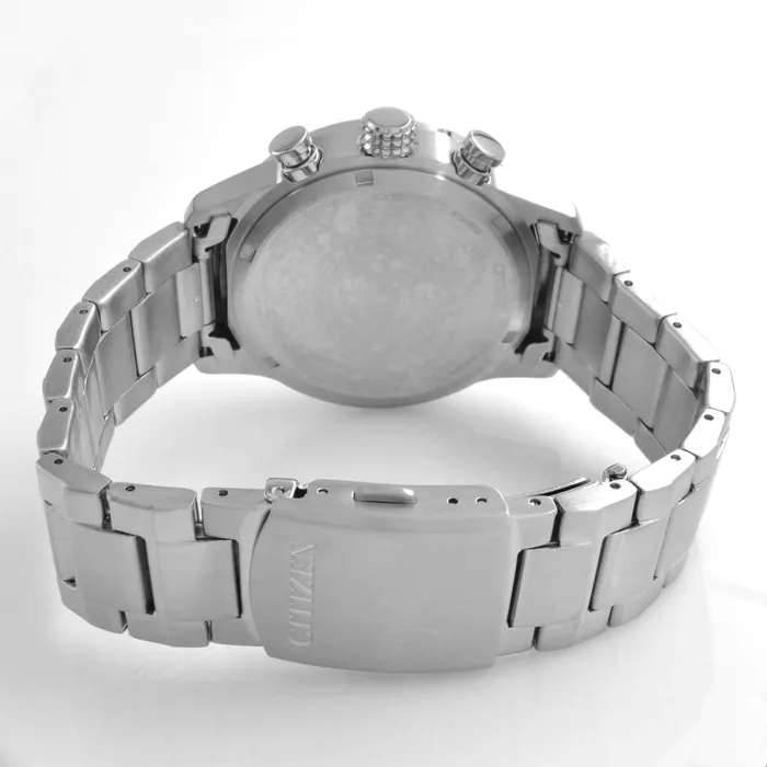 Citizen Bracelets Citizen Mens Watch Eco Drive Chronograph Black Dial Silver Bracelet CA079083E Citizen Bracelets Citizen Mens Watch Eco Drive Chronograph Black Dial Silver Bracelet CA079083E