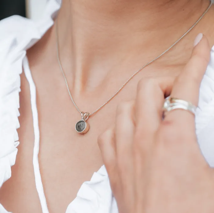 closebymejewelry Necklaces RabbitEar Cremation Necklace in Sterling Silver