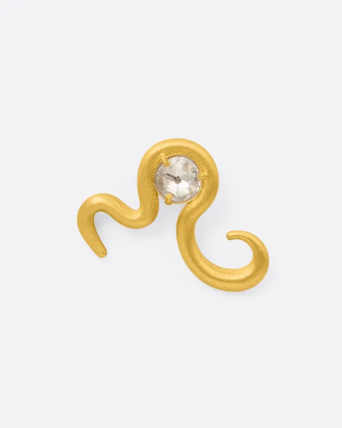 Diamond Snake Stud LORI LEVEN Earrings