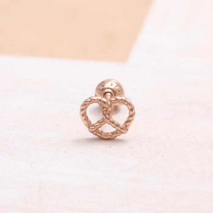 Earrings from J Shop Small Rope Pretzel Ear Piercing