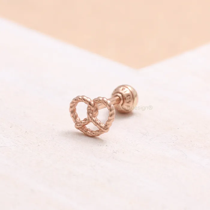 Earrings from J Shop Small Rope Pretzel Ear Piercing