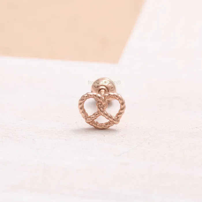 Earrings from J Shop Small Rope Pretzel Ear Piercing