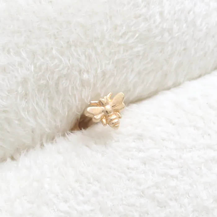 Earrings from J Shop Tiny Bee Ear Piercing