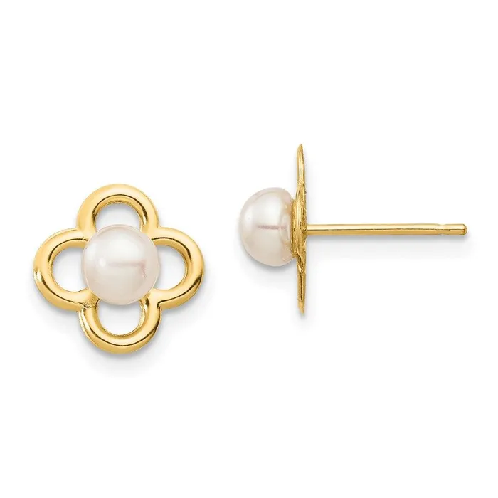 Earrings Jewelry Madi K Kids 14K 45mm White Button Freshwater Cultured Pearl Post Earrings Earrings Jewelry Madi K Kids 14K 45mm White Button Freshwater Cultured Pearl Post Earrings