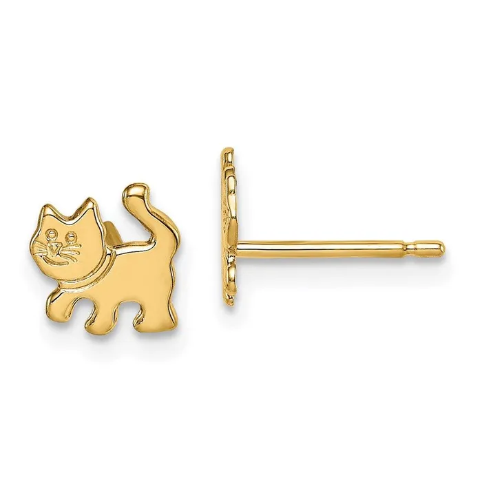 Earrings Jewelry Madi K Kids 14k Kitten Post Earrings