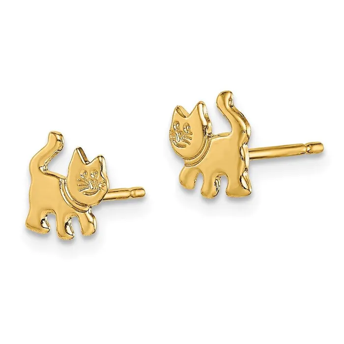 Earrings Jewelry Madi K Kids 14k Kitten Post Earrings