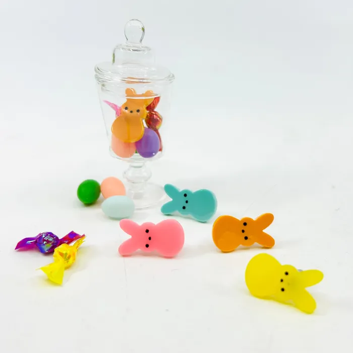  Earrings Tiniest Jar of Easter Peep Earring Jars