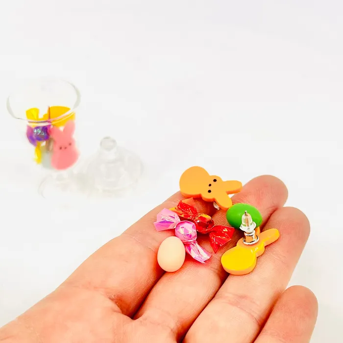  Earrings Tiniest Jar of Easter Peep Earring Jars