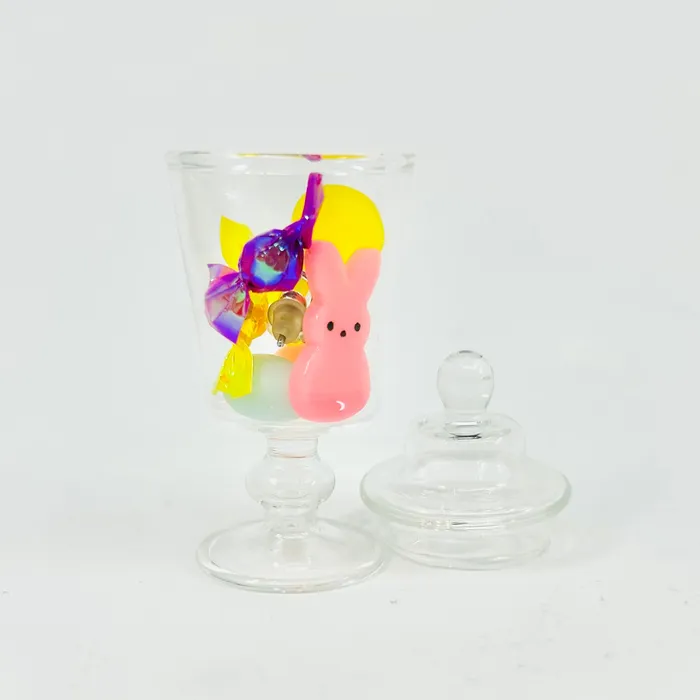  Earrings Tiniest Jar of Easter Peep Earring Jars