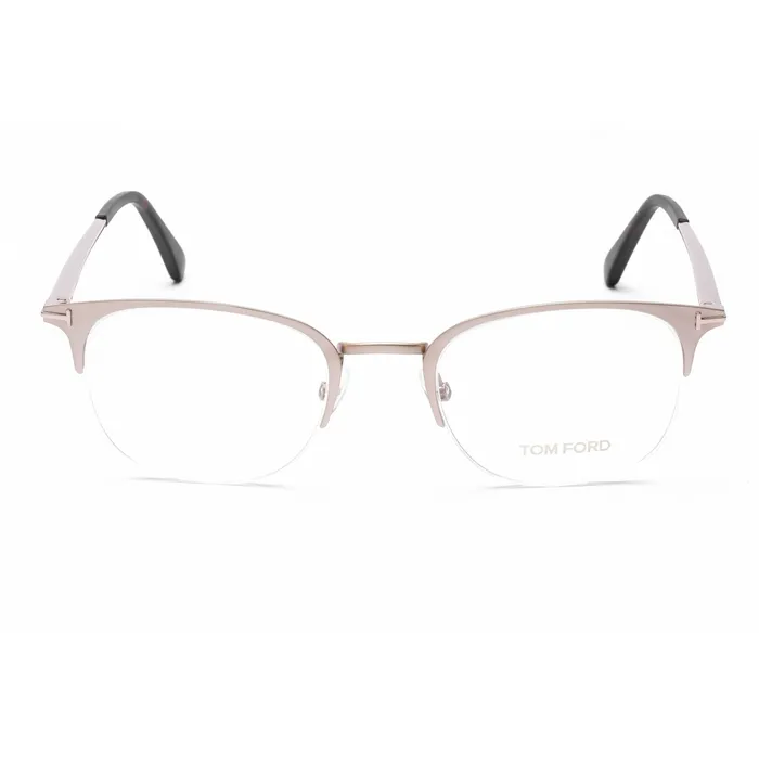 Earrings Tom Ford Mens Eyeglasses Matte Rose Gold Metal Square Half Rim Frame FT5452 029 Tom Ford