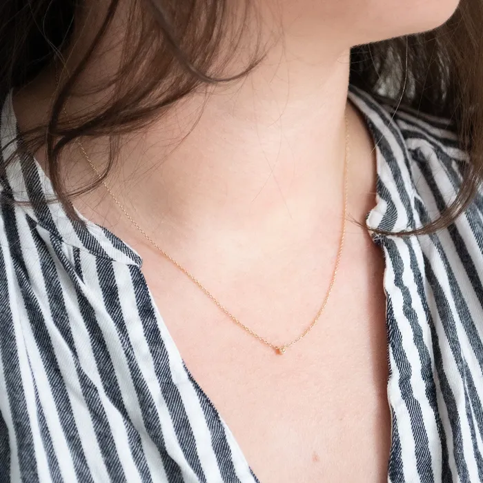 ESQUELETO Essentials Petite Diamond Necklace Necklaces