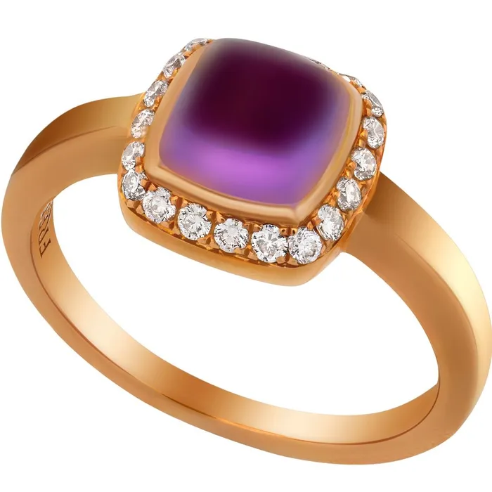 Fred of Paris Womens Ring Paindesucre 18K RG Amethyst Size 475 4B0684049 Fred of Paris Rings