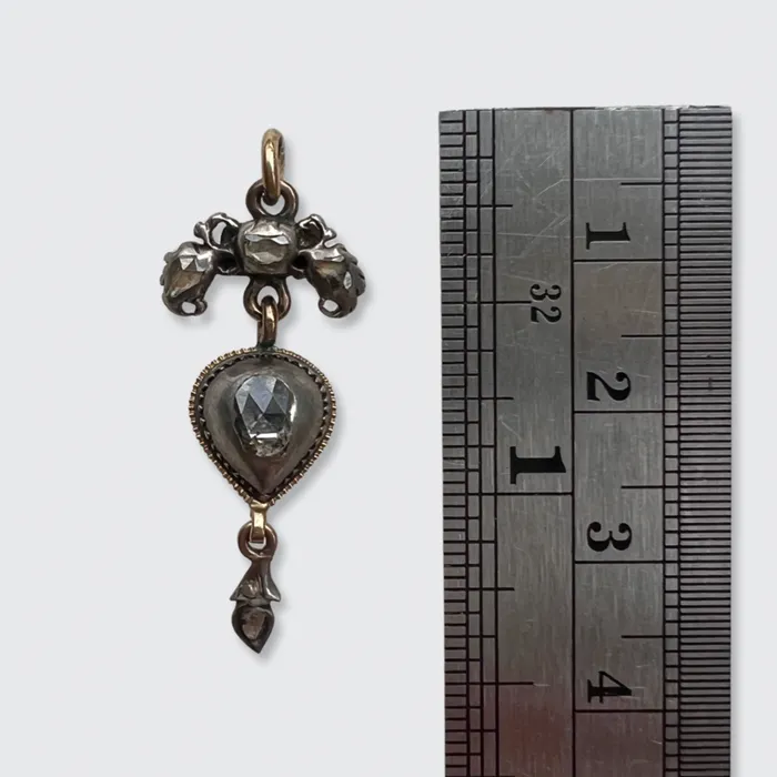 Georgian Crowned Heart Drop Pendant 21stfinds Necklaces Georgian Crowned Heart Drop Pendant 21stfinds Necklaces