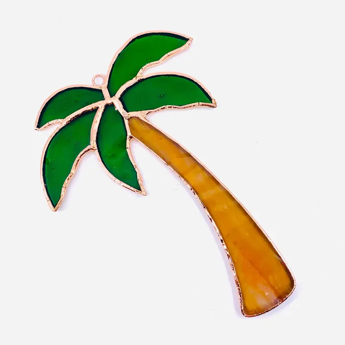 Gift Essentials Necklaces Stained Glass Suncatcher Palm Tree