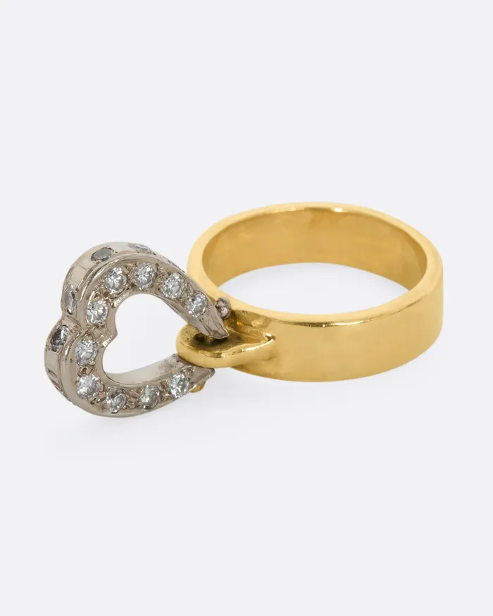 Hinged Heart Ring MEMORIES AND STUFF Rings