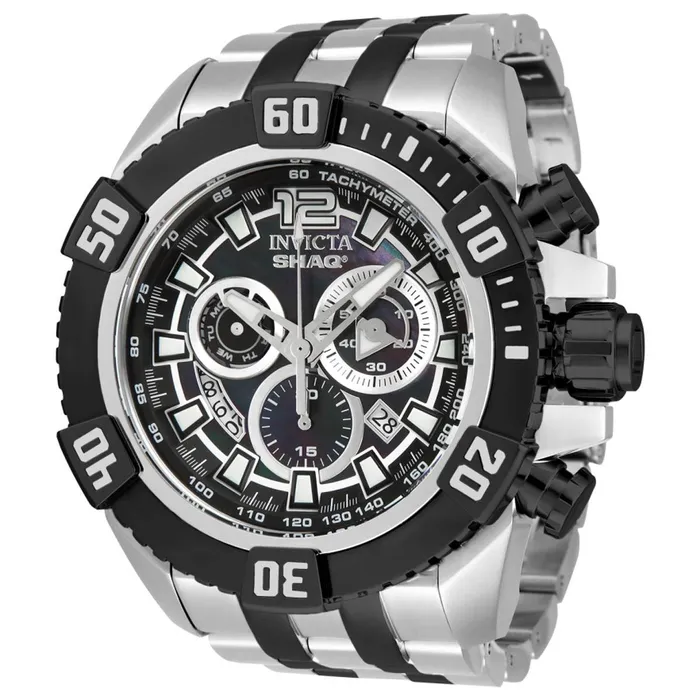 Invicta Bracelets Invicta Mens Chronograph Watch Shaq Two Tone Black and Silver Tone Bracelet 33768 Invicta Bracelets Invicta Mens Chronograph Watch Shaq Two Tone Black and Silver Tone Bracelet 33768