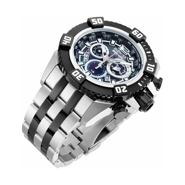Invicta Bracelets Invicta Mens Chronograph Watch Shaq Two Tone Black and Silver Tone Bracelet 33768 Invicta Bracelets Invicta Mens Chronograph Watch Shaq Two Tone Black and Silver Tone Bracelet 33768