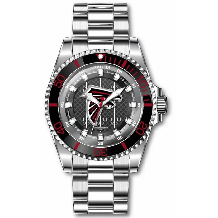 Invicta Bracelets Invicta Mens Quartz Watch NFL Atlanta Falcons Black and Red Dial Bracelet 43332 Invicta Bracelets Invicta Mens Quartz Watch NFL Atlanta Falcons Black and Red Dial Bracelet 43332