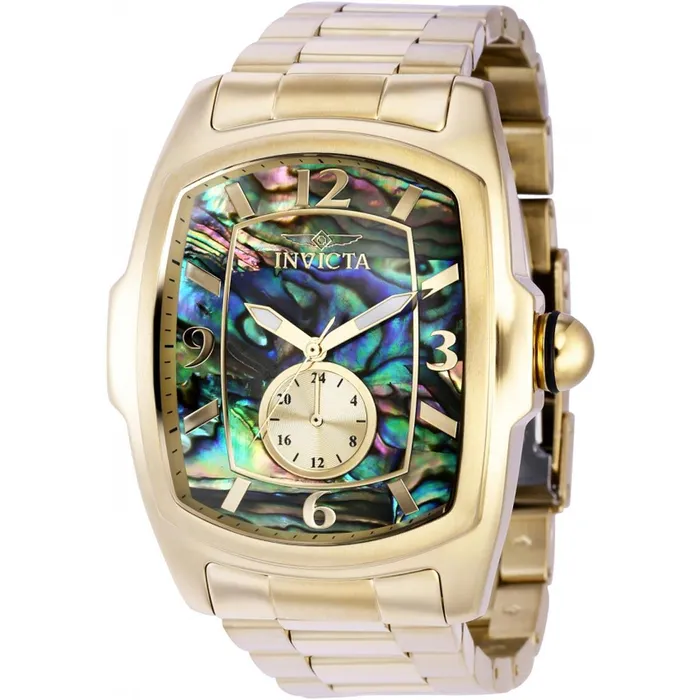 Invicta Bracelets Invicta Mens Watch Lupah Iridescent Abalone and Gold Tone Dial SS Bracelet 39817 Invicta Bracelets Invicta Mens Watch Lupah Iridescent Abalone and Gold Tone Dial SS Bracelet 39817