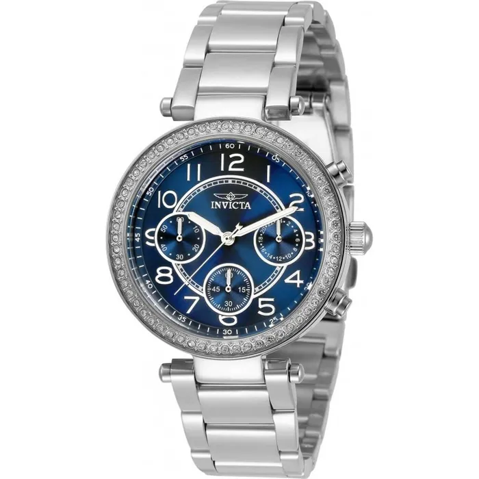 Invicta Bracelets Invicta Womens Chrono Watch Angel Blue Dial Stainless Steel Bracelet 30968 Invicta Bracelets Invicta Womens Chrono Watch Angel Blue Dial Stainless Steel Bracelet 30968