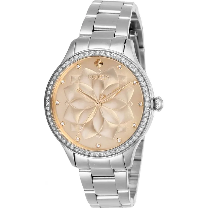 Invicta Bracelets Invicta Womens Watch Wildflower Quartz Rose Gold Dial Silver SS Bracelet 28053 Invicta Bracelets Invicta Womens Watch Wildflower Quartz Rose Gold Dial Silver SS Bracelet 28053
