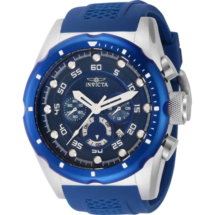 Invicta Invicta Mens Watch Speedway Chronograph Black Dial Blue Silicone Strap 41560 Watches Invicta Invicta Mens Watch Speedway Chronograph Black Dial Blue Silicone Strap 41560 Watches