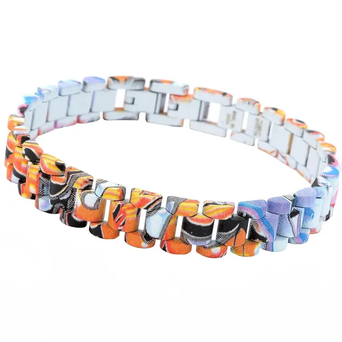Invicta Mens Bracelet Elements Hydroplated Panther Stainless Steel 36224 Invicta Bracelets