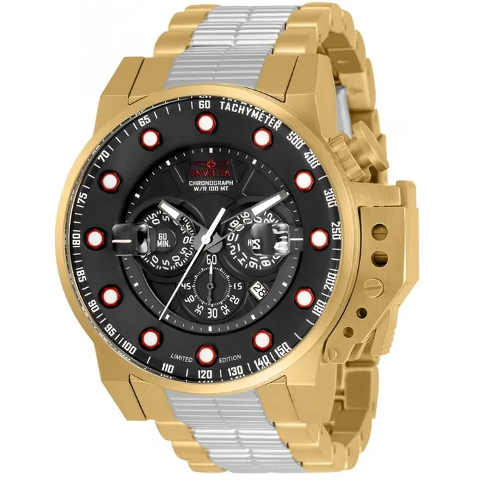 Invicta Mens Chrono Watch IForce TT Yellow Gold and Silver Tone Bracelet 33411 Invicta Bracelets Invicta Mens Chrono Watch IForce TT Yellow Gold and Silver Tone Bracelet 33411 Invicta Bracelets