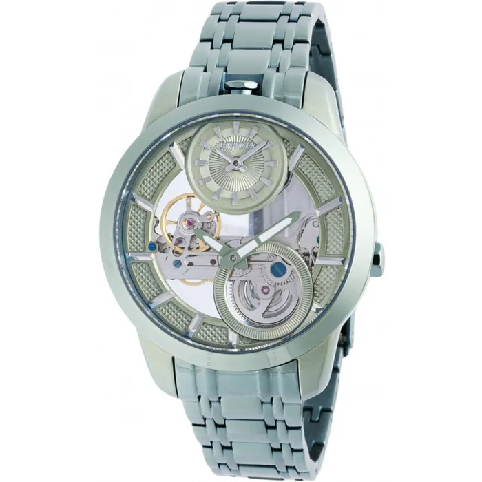 Invicta Mens Watch Objet D Art Mechanical Skeleton Dial Green Steel Bracelet 44335 Invicta Bracelets Invicta Mens Watch Objet D Art Mechanical Skeleton Dial Green Steel Bracelet 44335 Invicta Bracelets